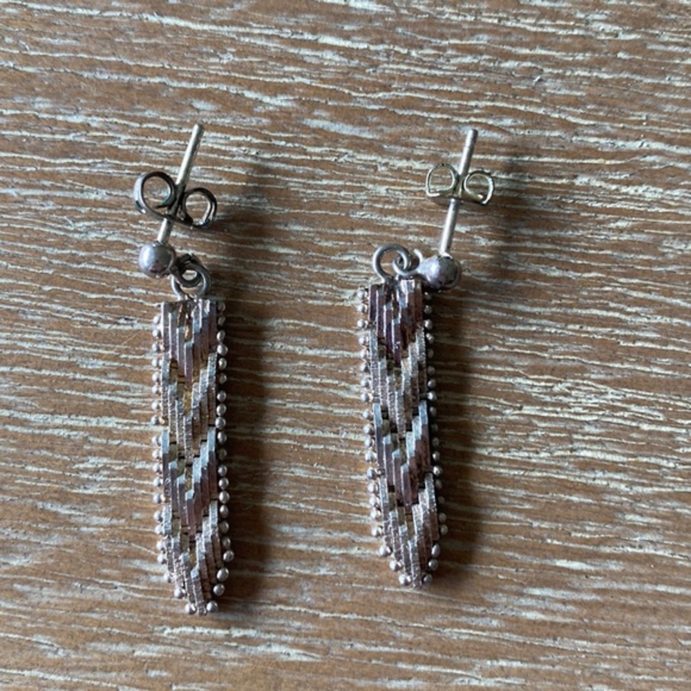 Vintage Chevron Earrings